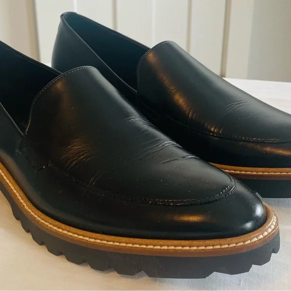 New w/ box Women’s Ecco Black Incise Tailored Loafer Size 10 - Picture 4 of 9